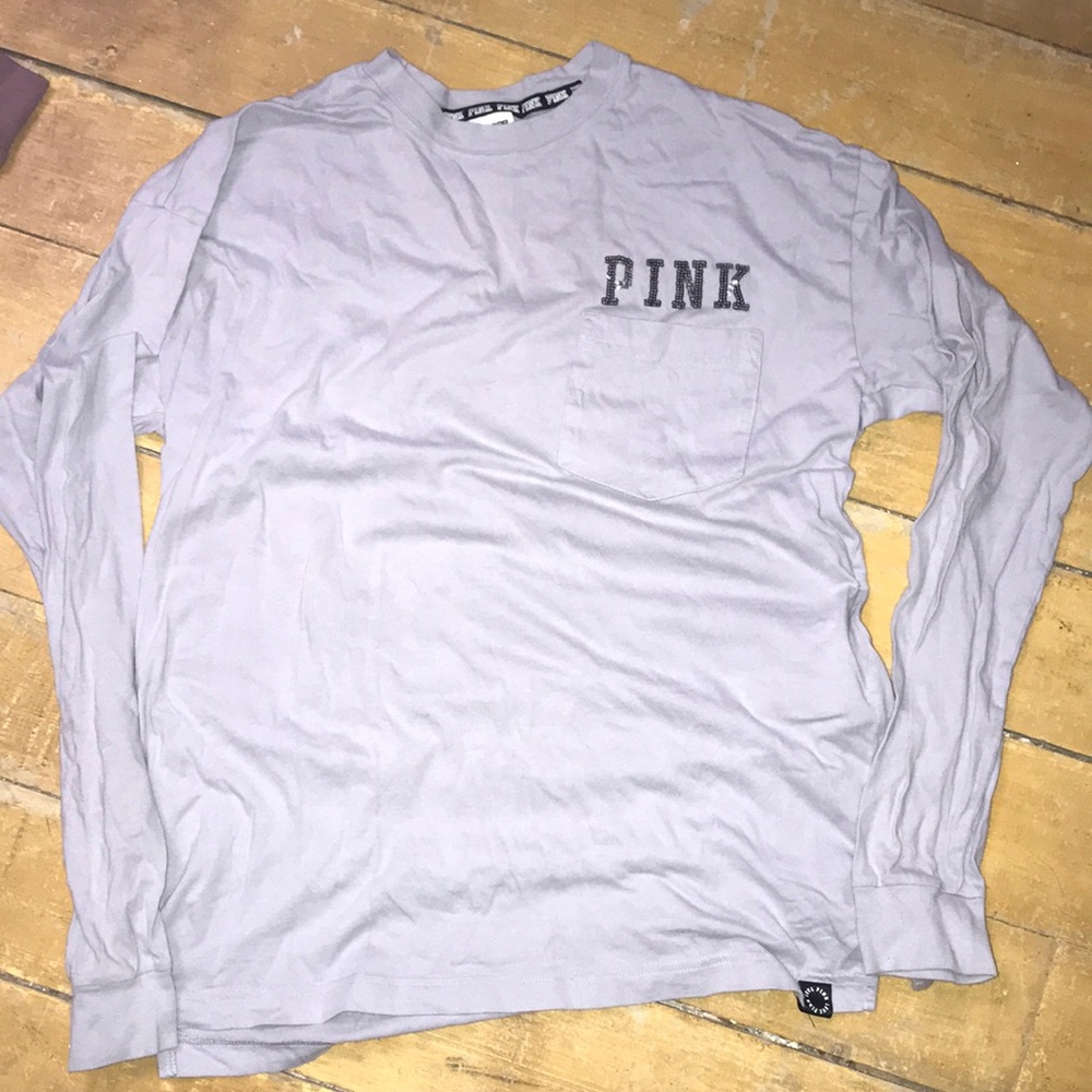 PINK long sleeve oversized shirt